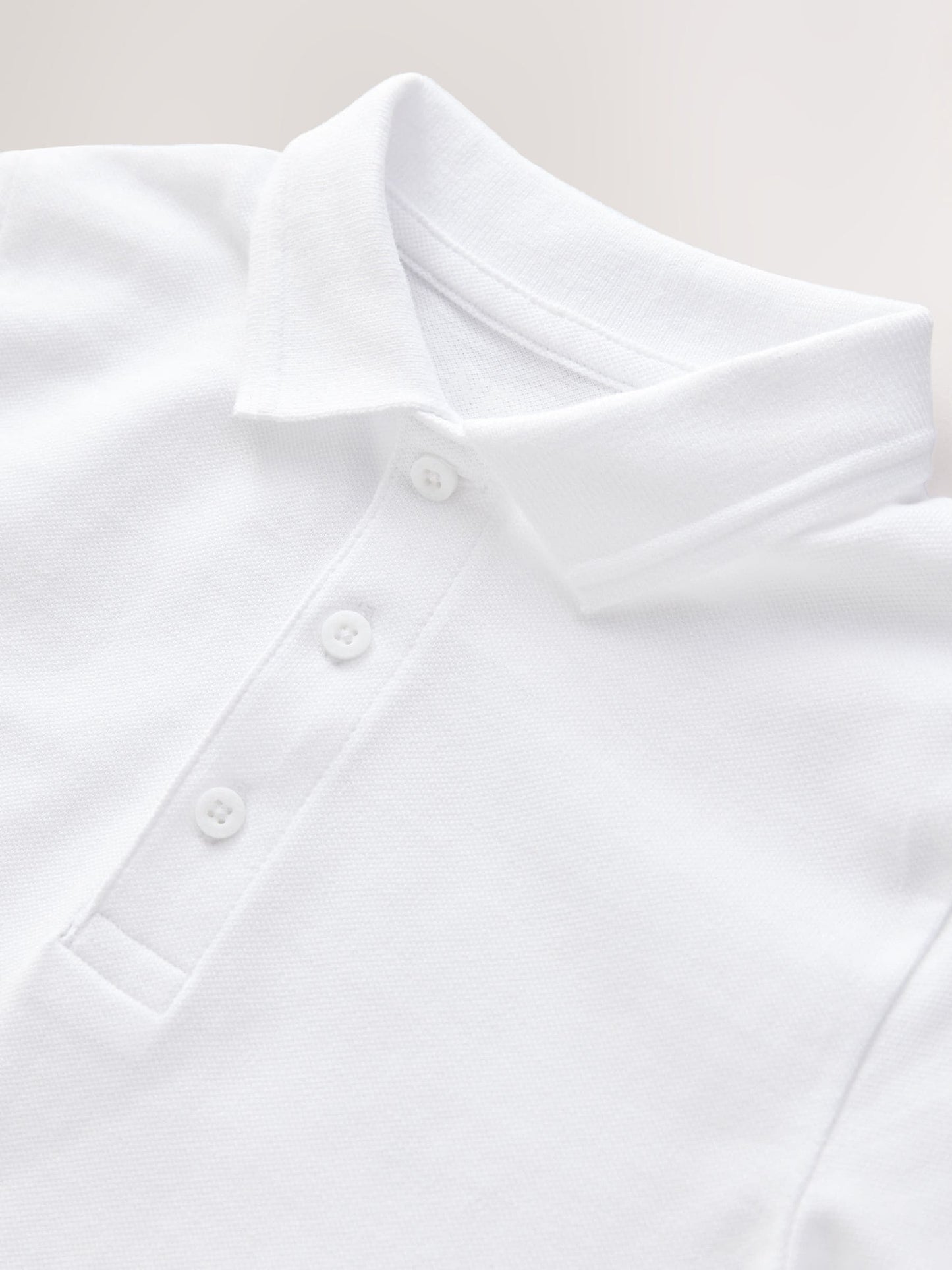 Dsiney Kidz - White Long Sleeve School Polo Shirts 2 Pack (3-16yrs) image 5