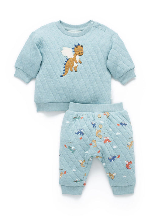Disney Kidz - Purebaby Blue Quilted Track Set image 1