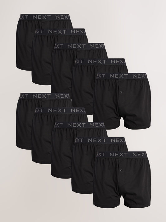 Dsiney Kidz - Black 10 pack Loose Fit Cotton Rich Boxers image 1