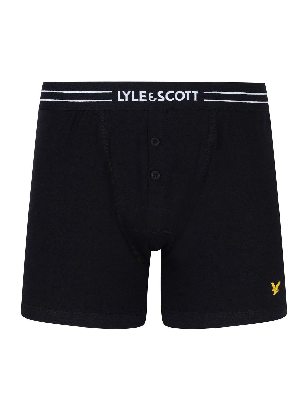 Dsiney Kidz - Lyle & Scott Black Button Fly Boxer Trunks 3 Pack image 2