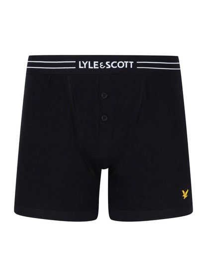 Dsiney Kidz - Lyle & Scott Black Button Fly Boxer Trunks 3 Pack image 2