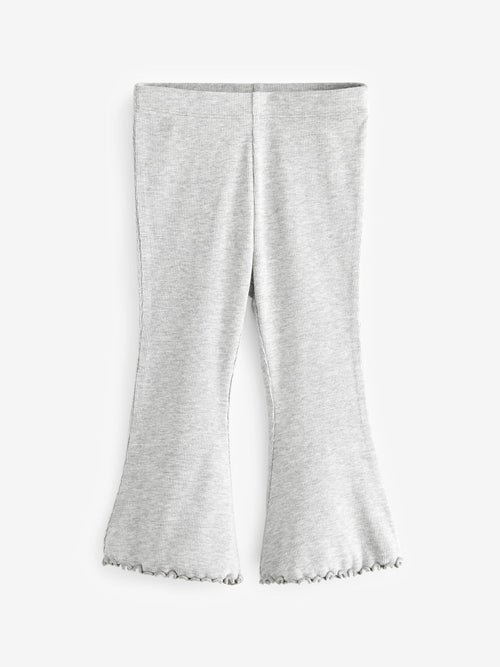 Grey Rib Flare Leggings (3mths-7yrs) image 1
