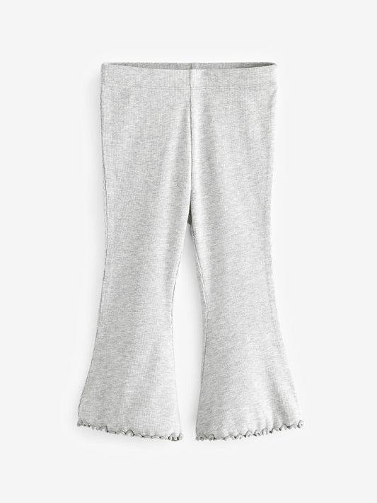 Grey Rib Flare Leggings (3mths-7yrs) image 1
