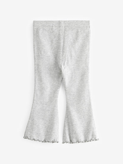 Grey Rib Flare Leggings (3mths-7yrs) image 2