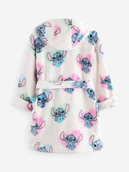 White/ Pink/ Blue Lilo & Stitch Dressing Gown (3-16yrs)