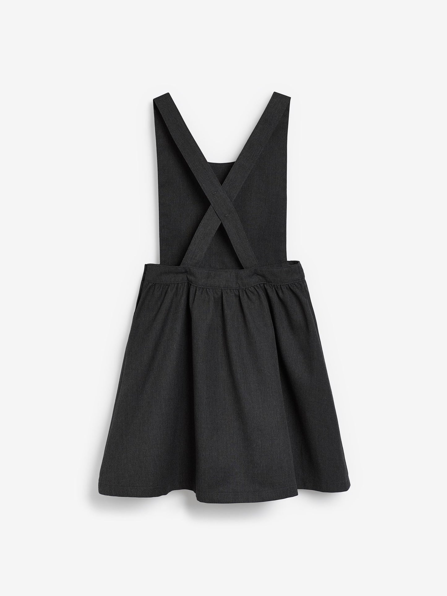 Grey Bow Pocket Detail School Pinafore Dress (3-14yrs) image 8