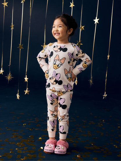 Pink/Blue/White Snuggle Pyjamas 3 Pack (9mths-12yrs) - image 7