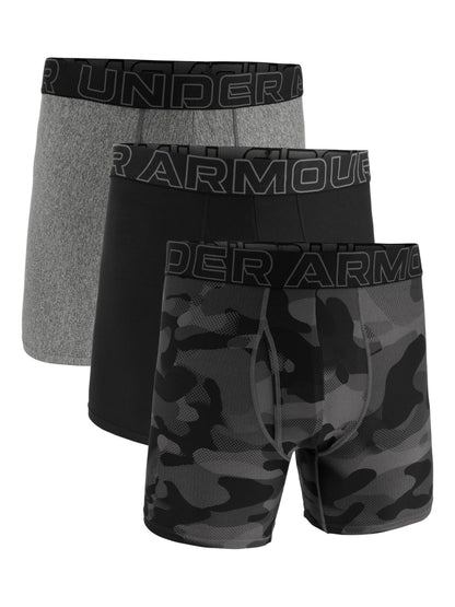 Dsiney Kidz - Under Armour Black Print Tech Print 6 Inch Boxers 3 Pack image 1