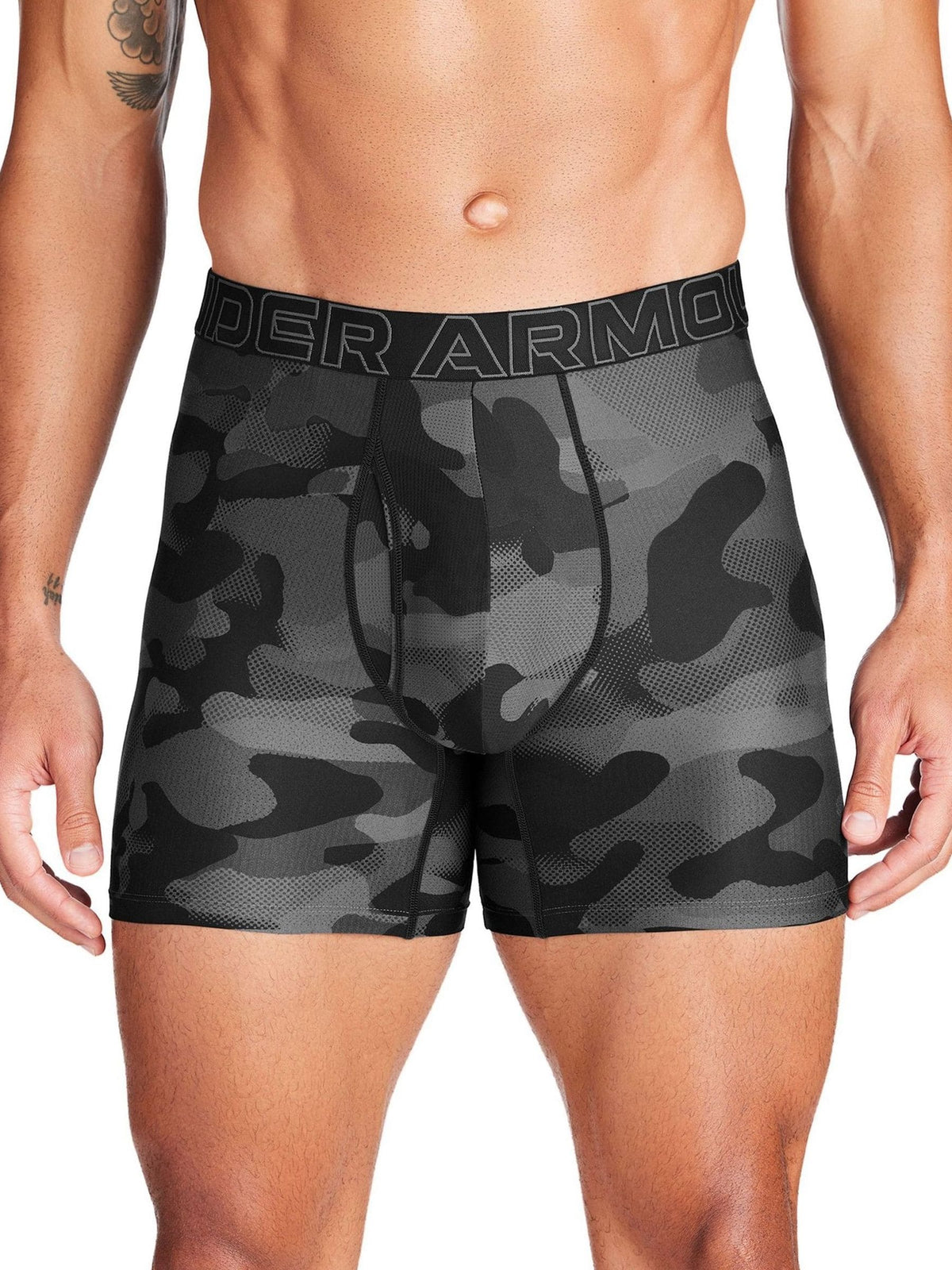 Dsiney Kidz - Under Armour Black Print Tech Print 6 Inch Boxers 3 Pack image 2