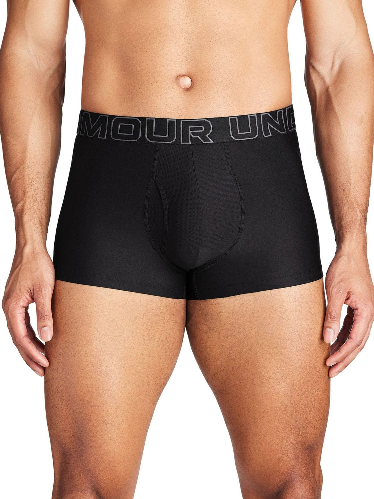 Dsiney Kidz - Under Armour Black Performance Tech 3" Solid Boxers 3 Pack image 2