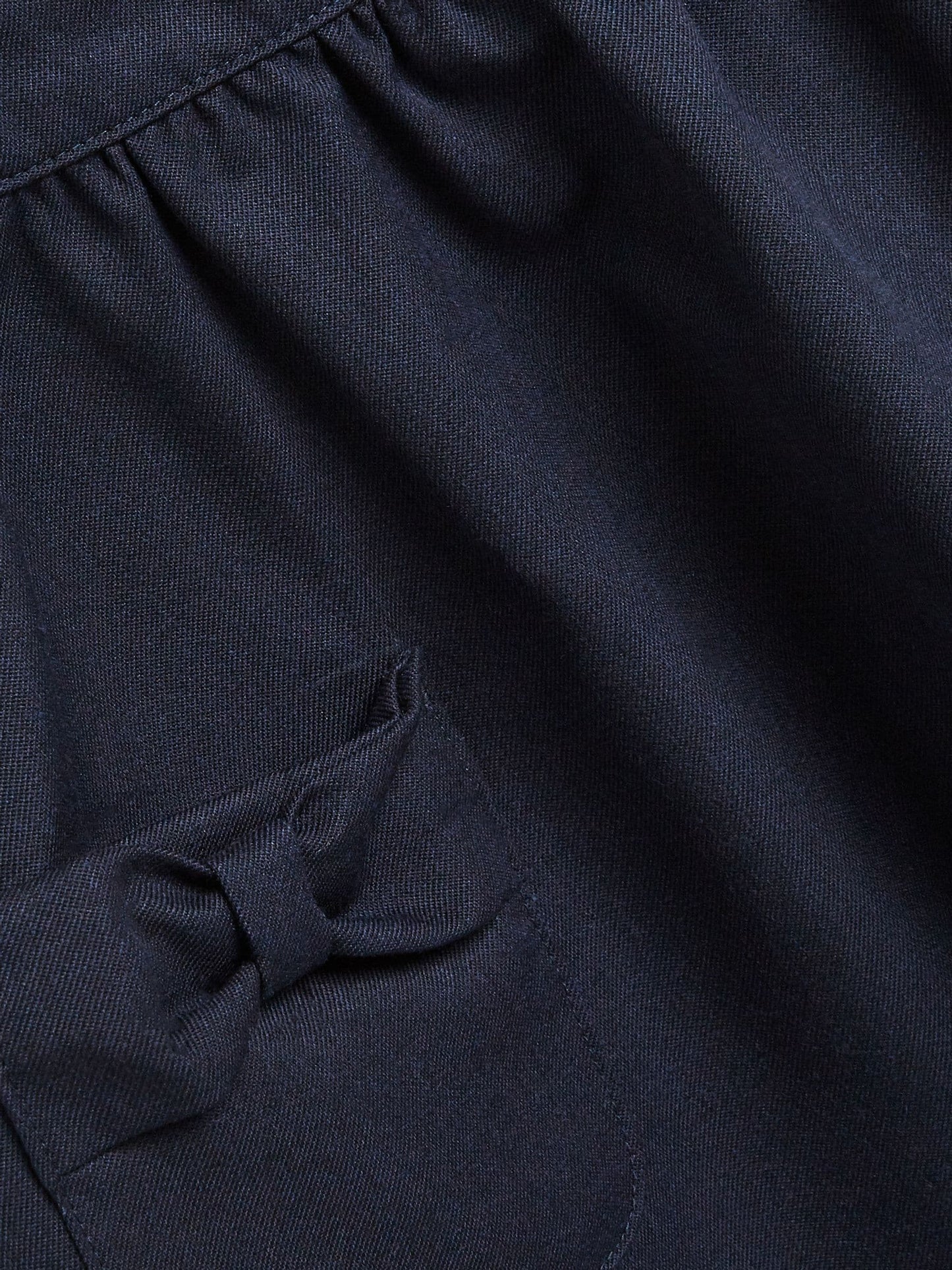 Navy Bow Pocket Detail School Pinafore Dress (3-14yrs) image 7