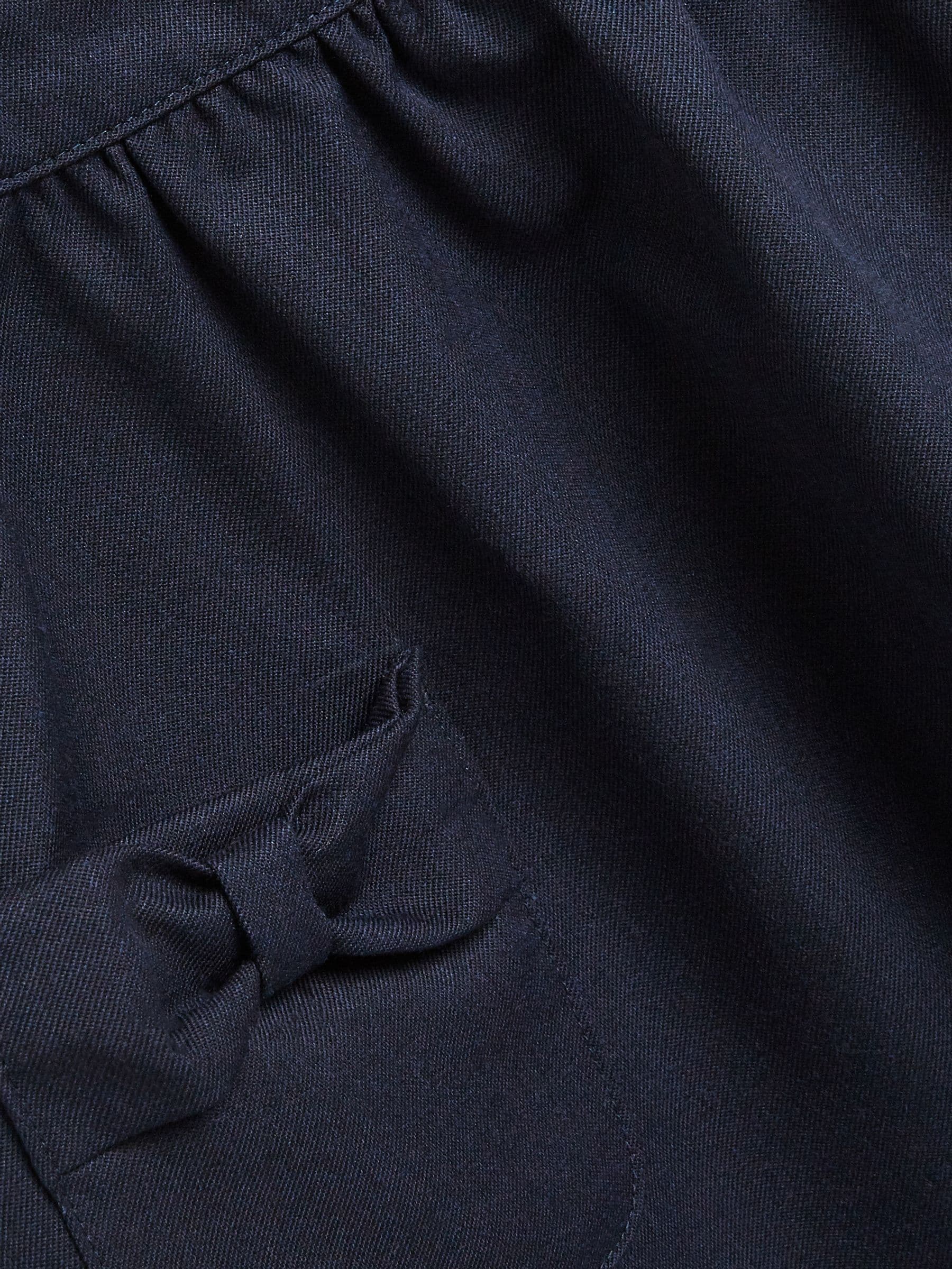 Navy Bow Pocket Detail School Pinafore Dress (3-14yrs) image 7