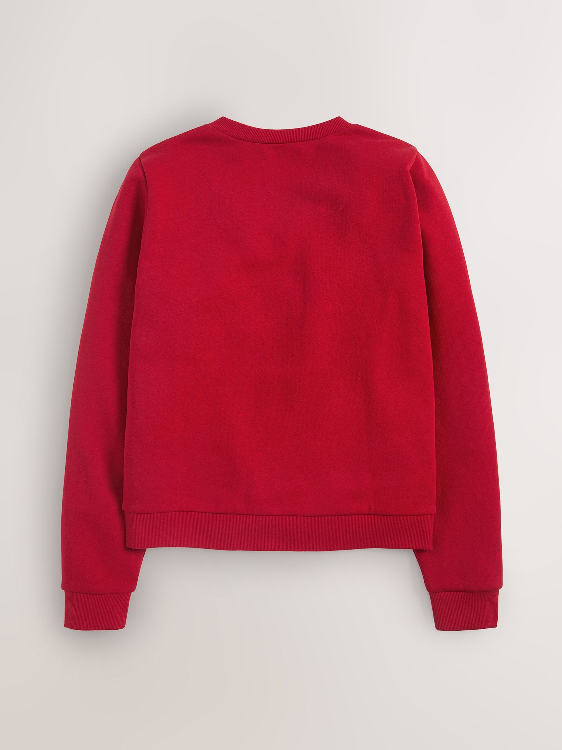 Dsiney Kidz - Red Cotton Rich Frill Pocket Jersey School Cardigan (3-16yrs) image 6