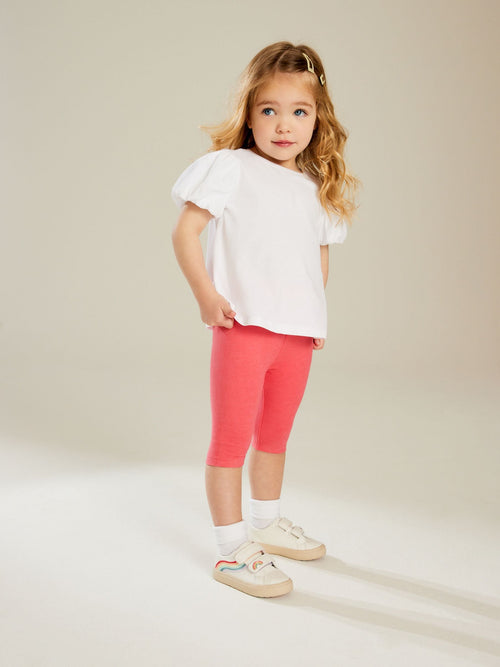 Bright Pink Cropped Leggings (3mths-7yrs) image 1
