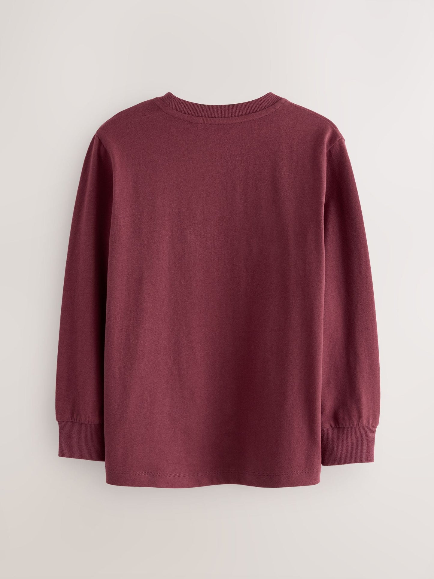 Dsiney Kidz - Berry Red/Grey/White/Blue Stag Logo Long Sleeve Cosy T-Shirts 4 Pack (3-16yrs) image 3