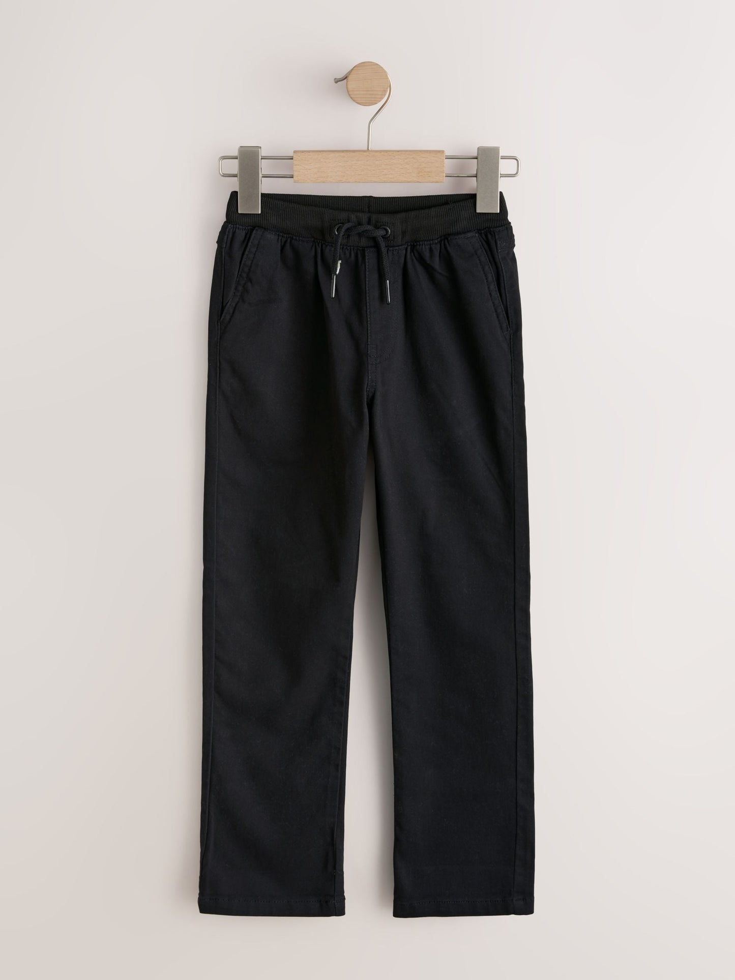 Dsiney Kidz - Black Regular Fit Rib Waist Pull-On Trousers (3-16yrs) image 6