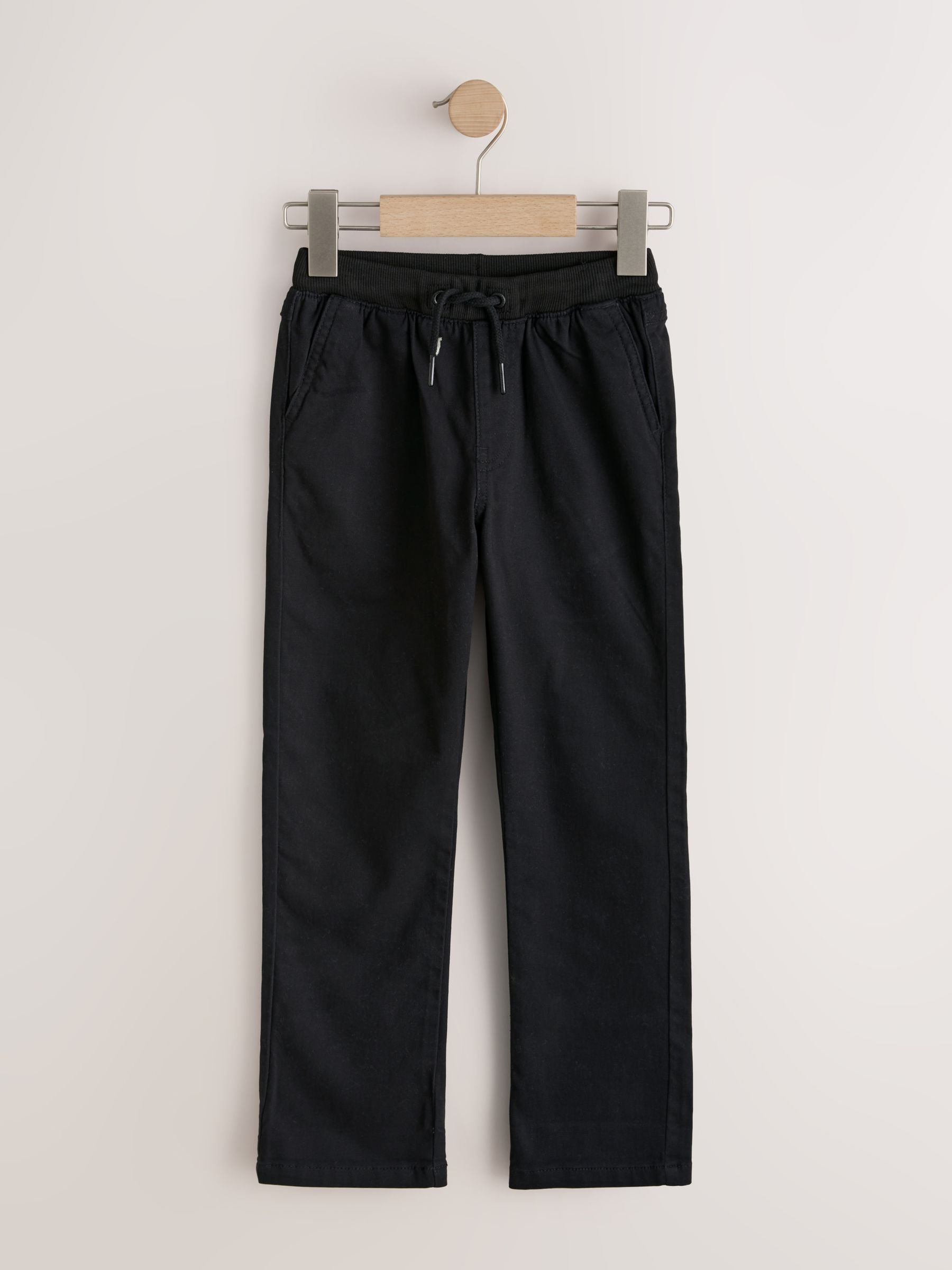 Dsiney Kidz - Black Regular Fit Rib Waist Pull-On Trousers (3-16yrs) image 6