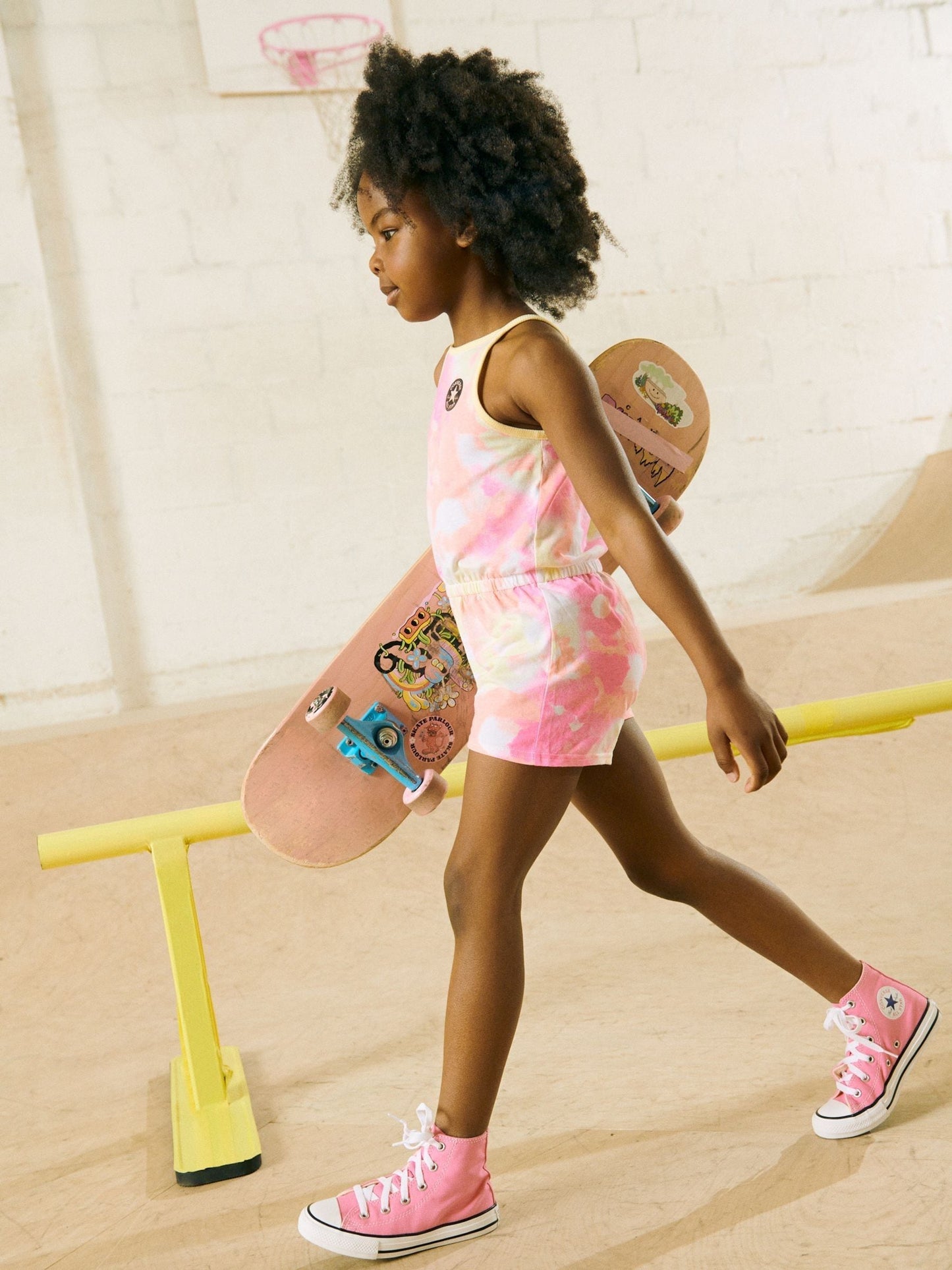 Converse Pink Chuck Taylor All Star High Infant Trainers image 2
