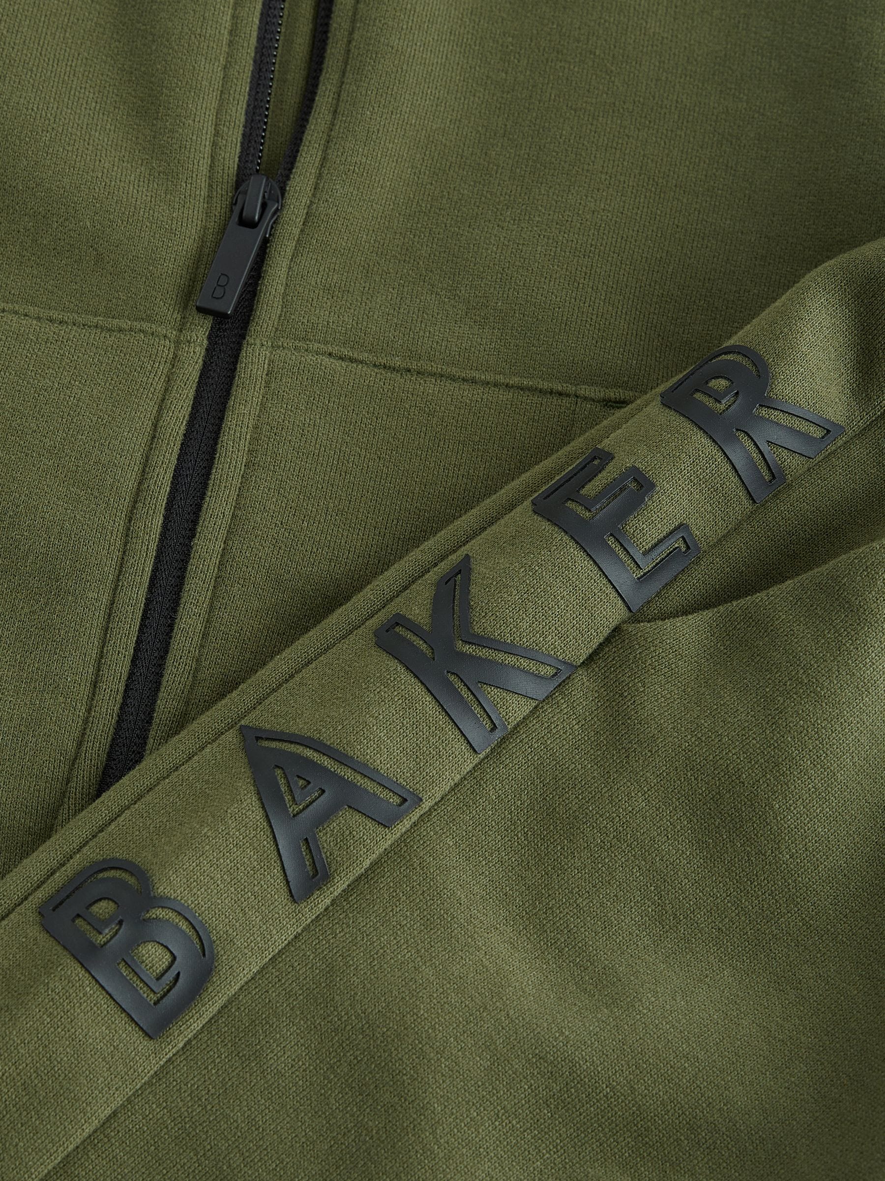 Dsiney Kidz - Baker by Ted Baker Khaki Green Baker by Ted Baker Zip Through Hoodie and Jogger Set image 11