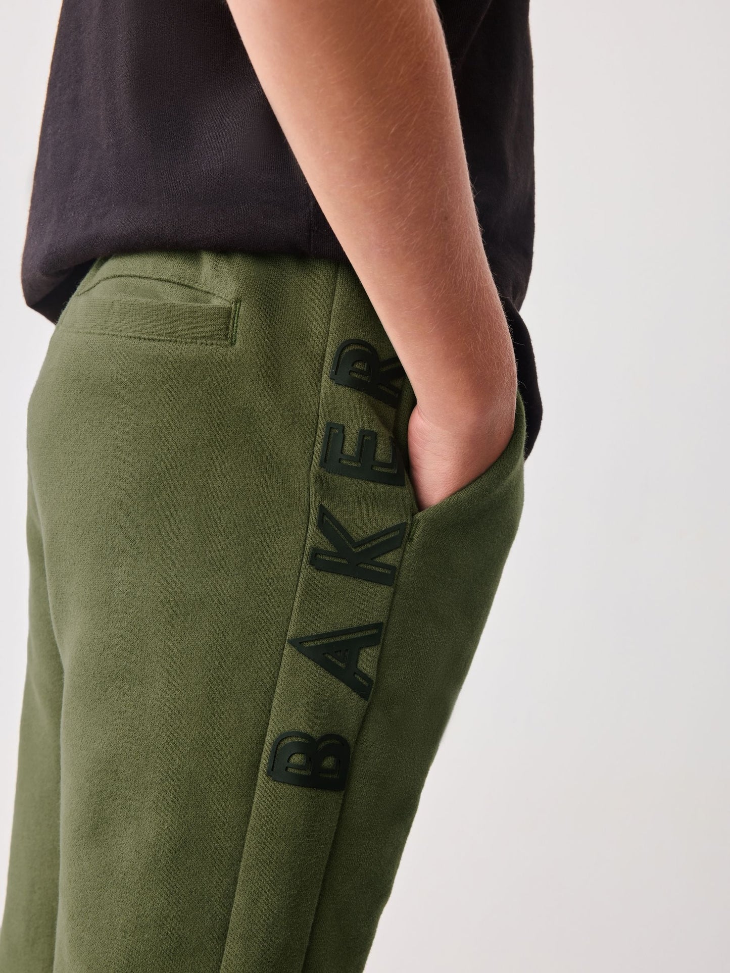 Dsiney Kidz - Baker by Ted Baker Khaki Green Baker by Ted Baker Zip Through Hoodie and Jogger Set image 6
