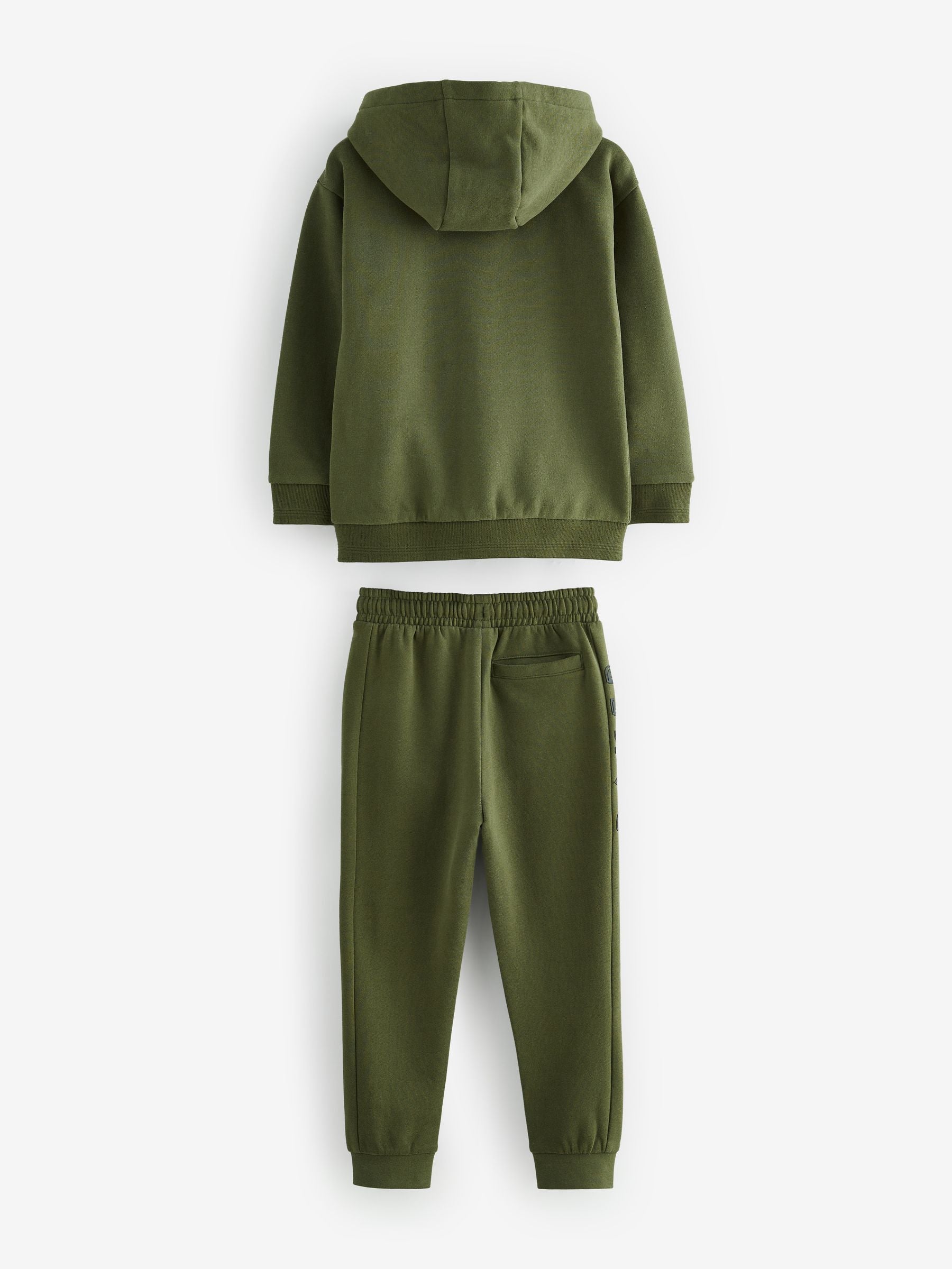 Dsiney Kidz - Baker by Ted Baker Khaki Green Baker by Ted Baker Zip Through Hoodie and Jogger Set image 8