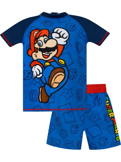 Dsiney Kidz - Character Blue Super Mario Swim Set image 1