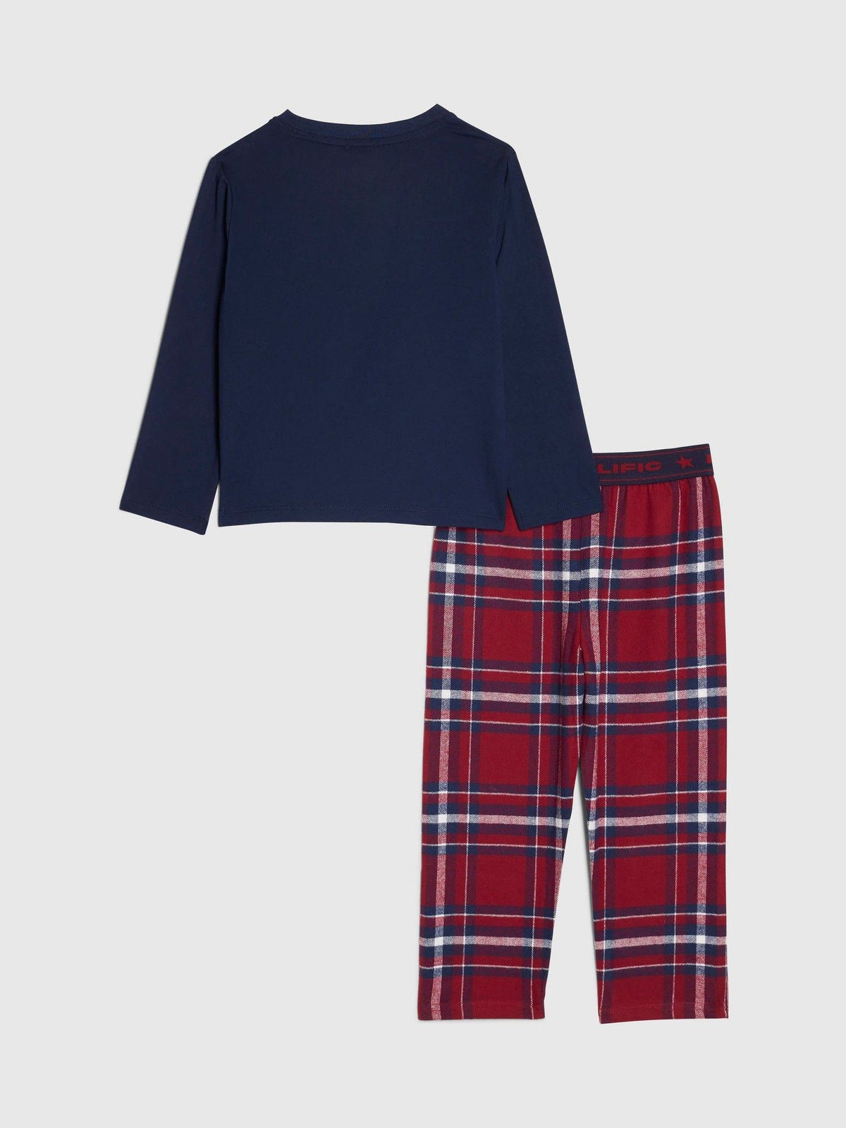River Island Blue Henley Checked Pyjama Set - image 2