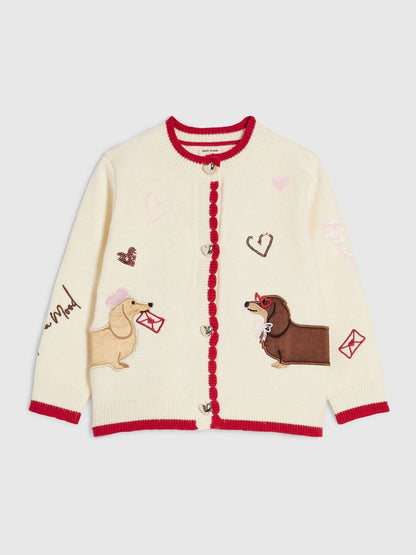 River Island Cream Sausage Dog Cardigan - image 1