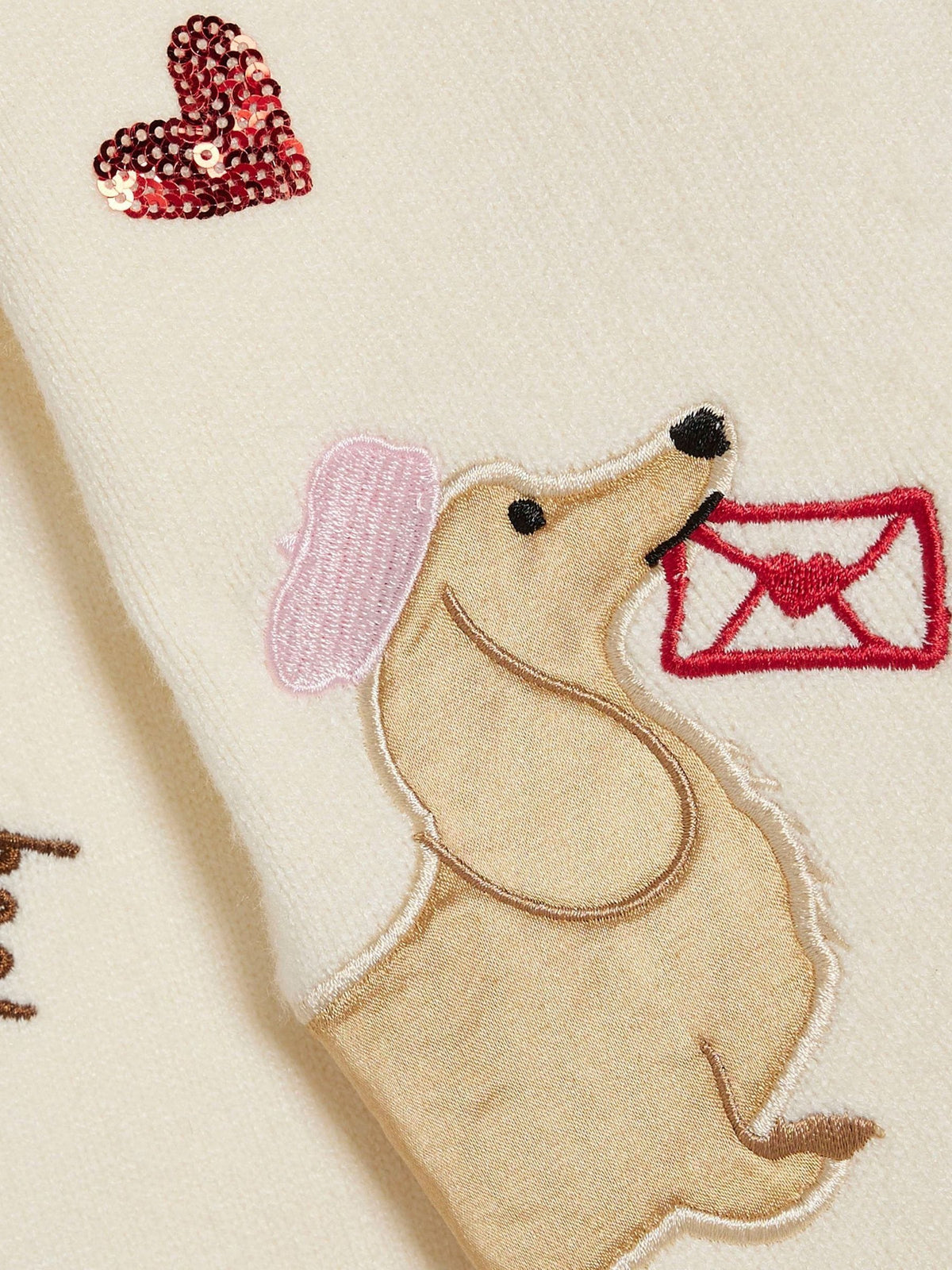 River Island Cream Sausage Dog Cardigan - image 3