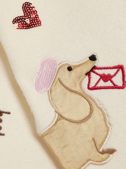River Island Cream Sausage Dog Cardigan - image 3