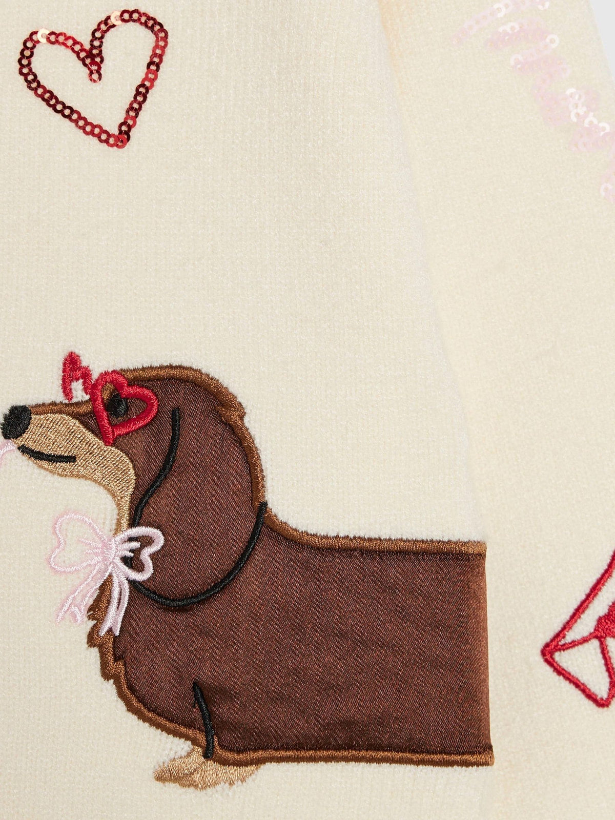River Island Cream Sausage Dog Cardigan - image 4