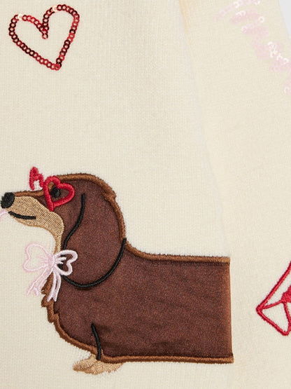 River Island Cream Sausage Dog Cardigan - image 4