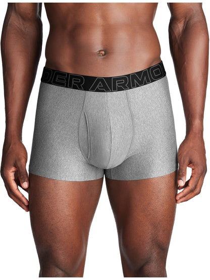 Dsiney Kidz - Under Armour Grey Performance Tech 3" Solid Boxers 3 Pack image 5