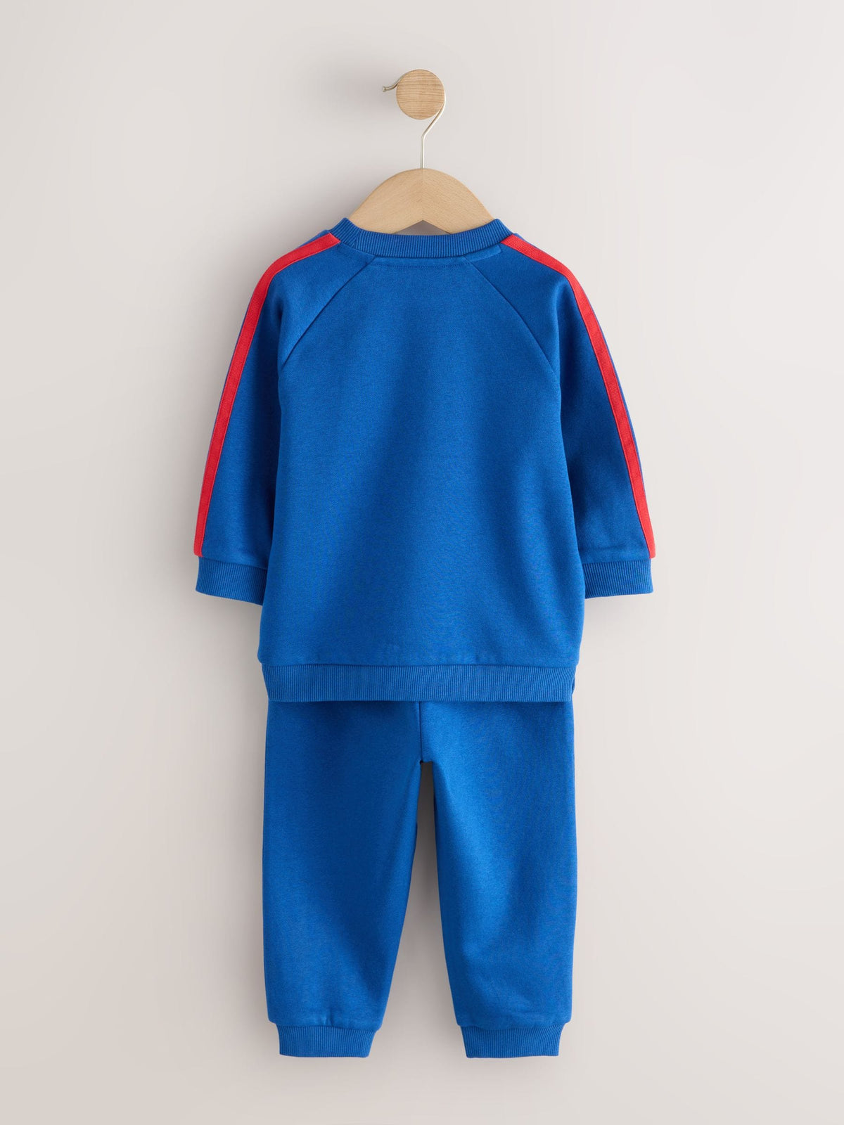 Cobalt Blue Side Stripe Crew Neck Joggers Set (3mths-7yrs) - image 3