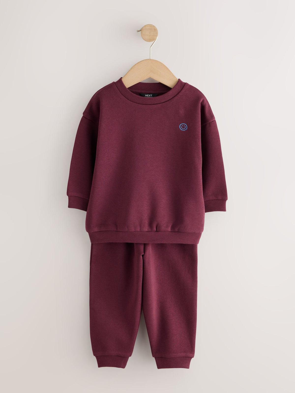 Burgundy Red Logo Sweatshirt And Joggers Set (3mths-7yrs) - image 1