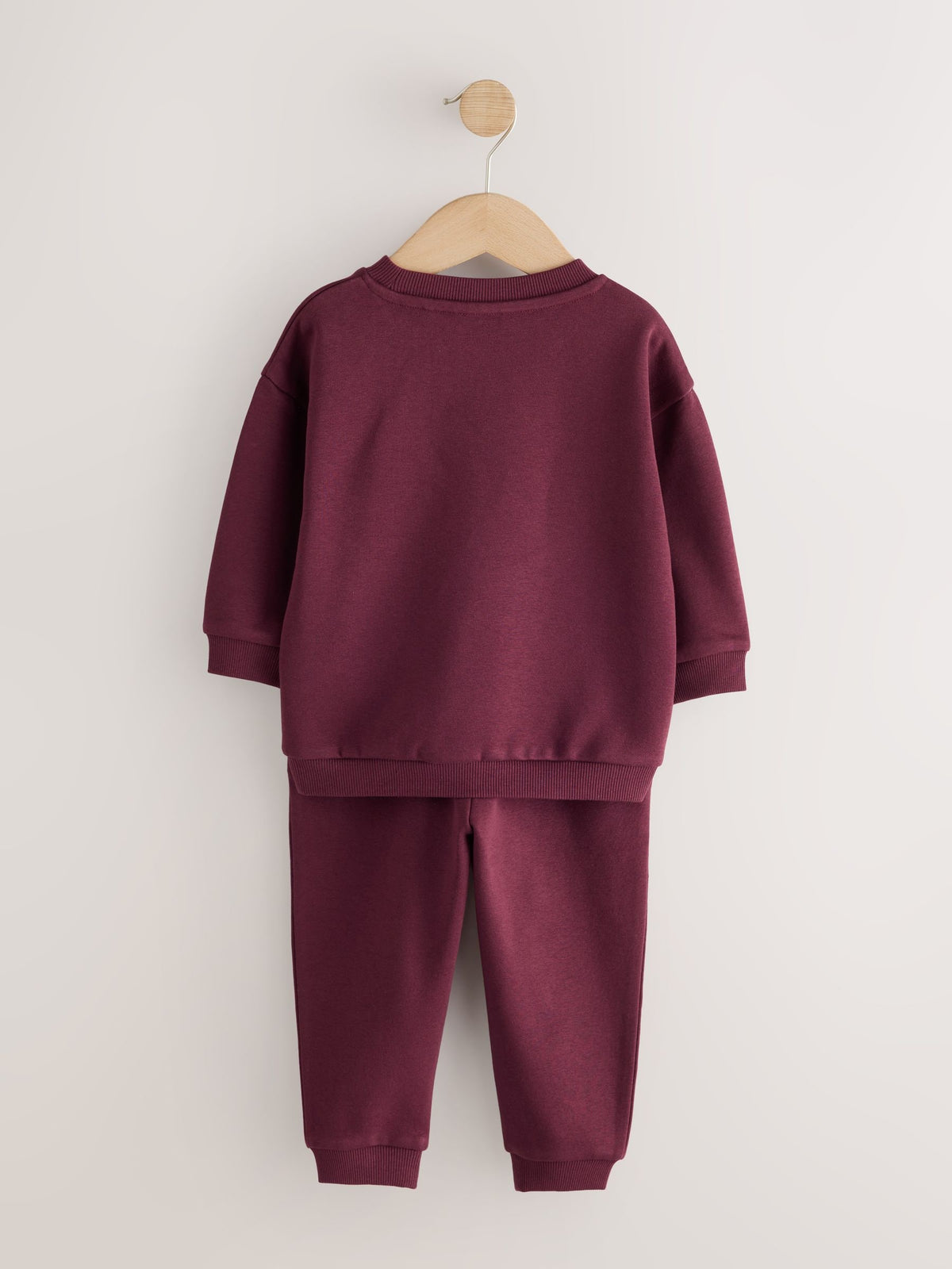Burgundy Red Logo Sweatshirt And Joggers Set (3mths-7yrs) - image 2