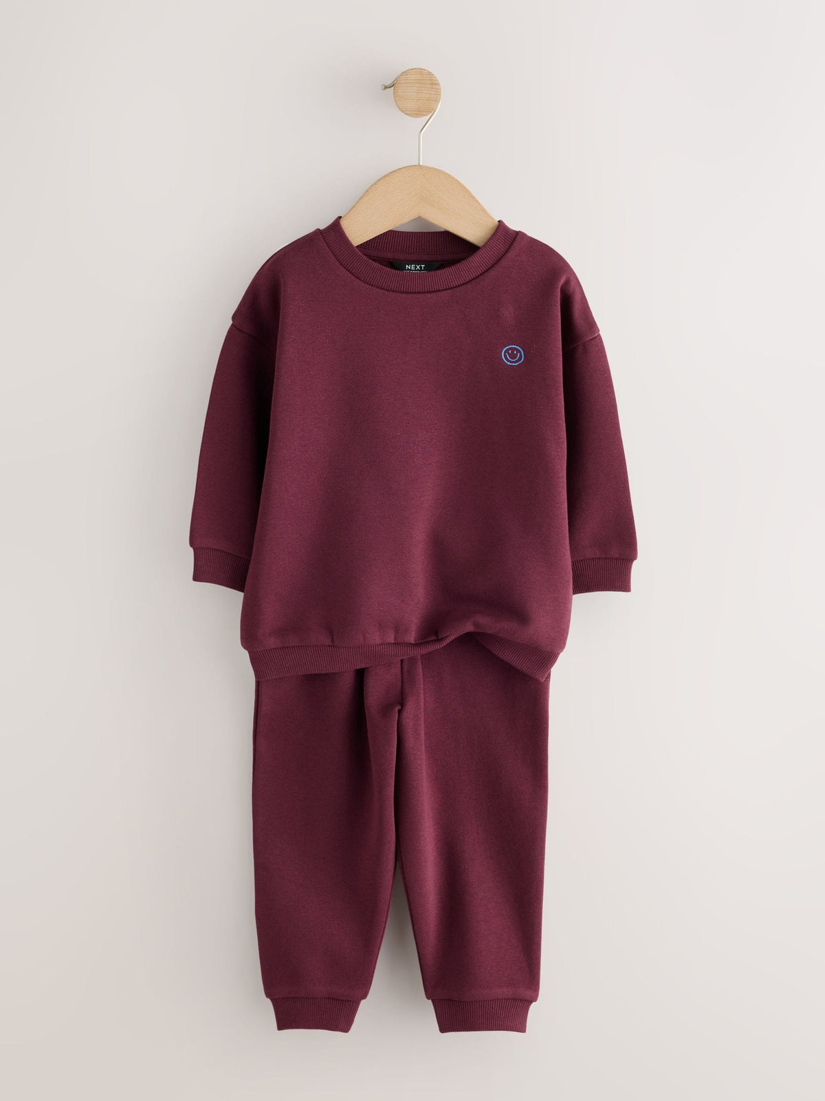Burgundy Red Logo Sweatshirt And Joggers Set (3mths-7yrs) - image 3