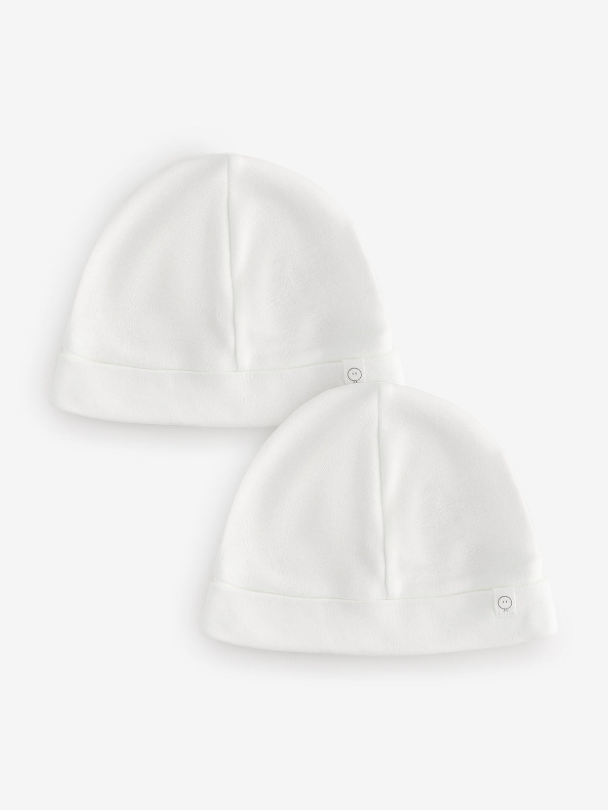Dsiney Kidz - MORI White Supersoft Baby Hats 2 Pack image 1