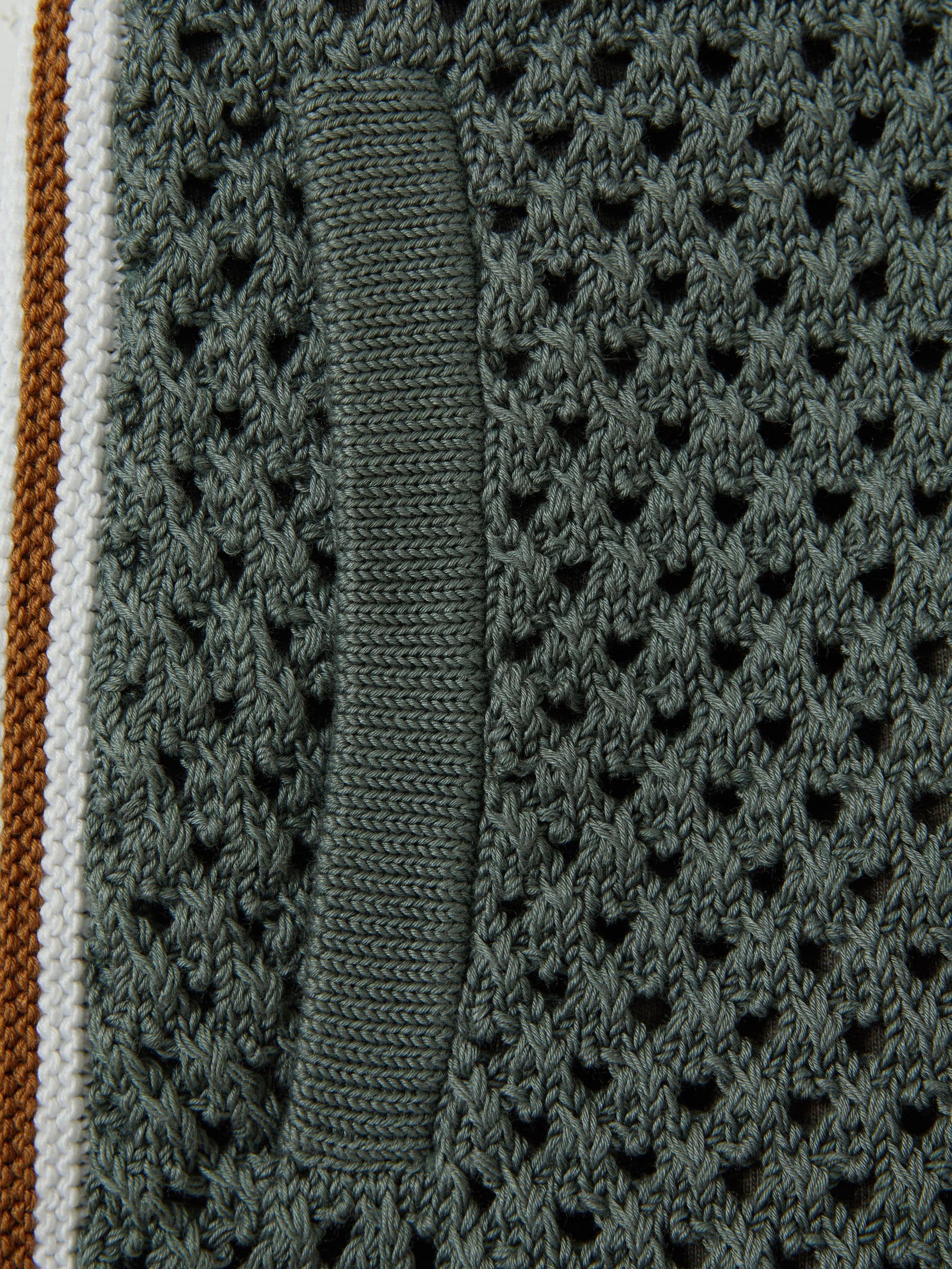 Dsiney Kidz - Reiss Dark Sage Green Creek 3-9 yrs Crochet Contrast Trim Elasticated Shorts image 5