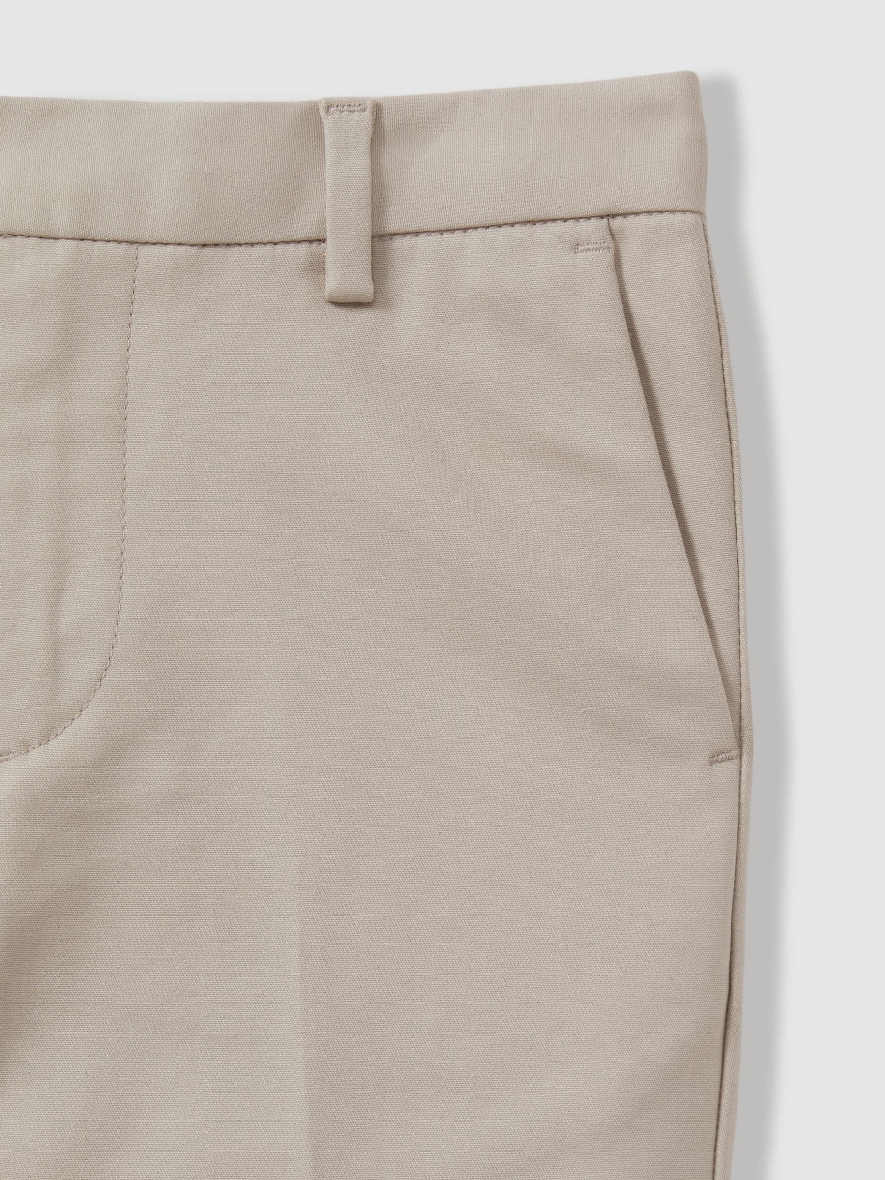 Reiss Stone Eastbury 9-13 yrs Slim-Fit Cotton-Blend Chinos image 4