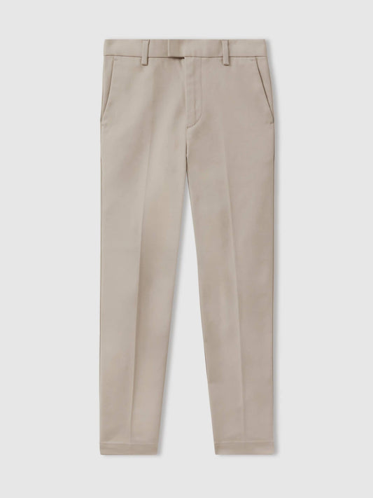 Reiss Stone Eastbury 3-9 yrs Slim-Fit Cotton-Blend Chinos image 2