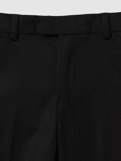 Reiss Black Eastbury 3-9 yrs Slim-Fit Cotton-Blend Chinos image 4