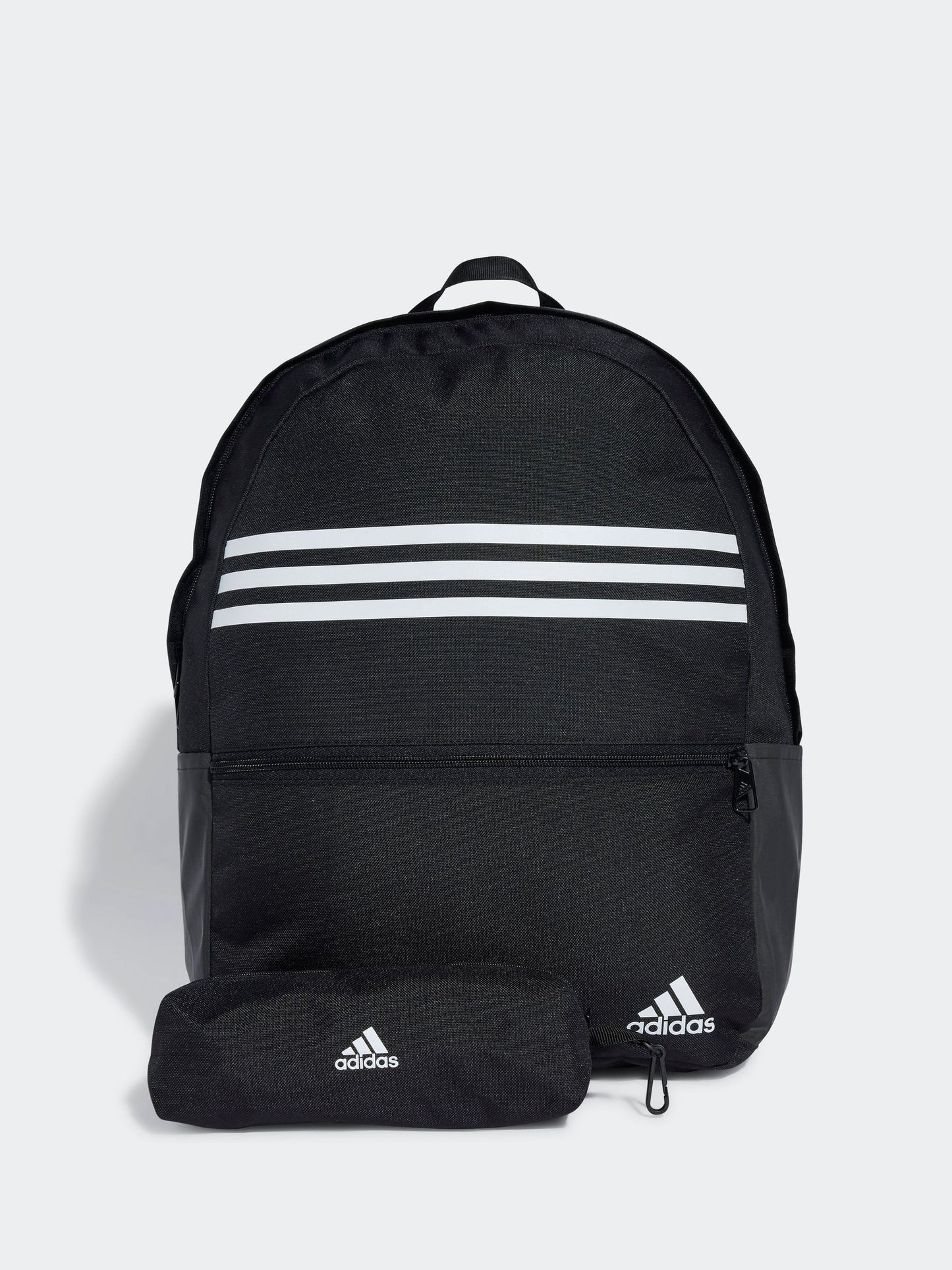 adidas Black/White Classic Horizontal 3 Stripes Backpack image 1