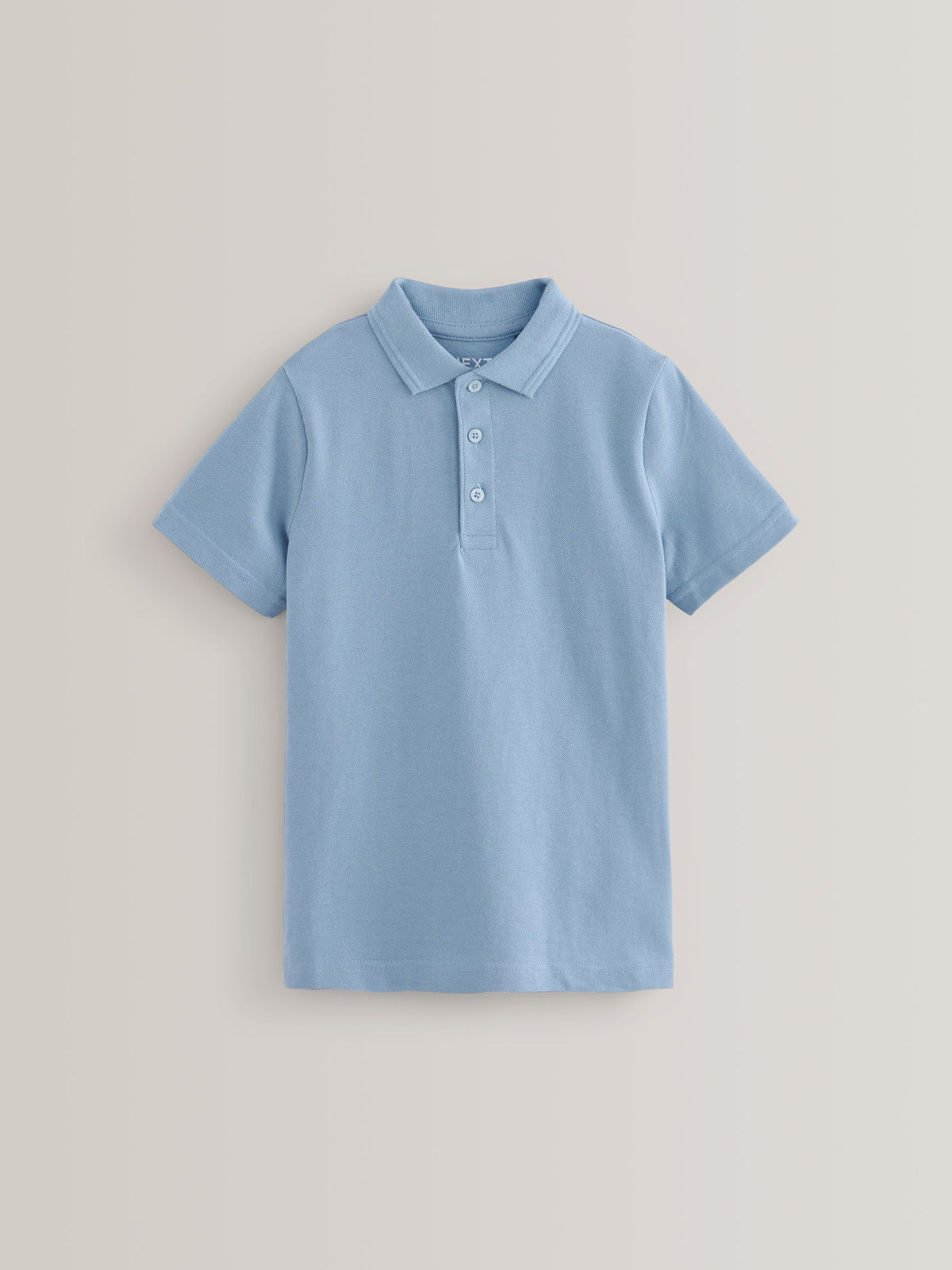Dsiney Kidz - Blue School Short Sleeve Cotton Polo Shirts 5 Pack (3-16yrs) image 2
