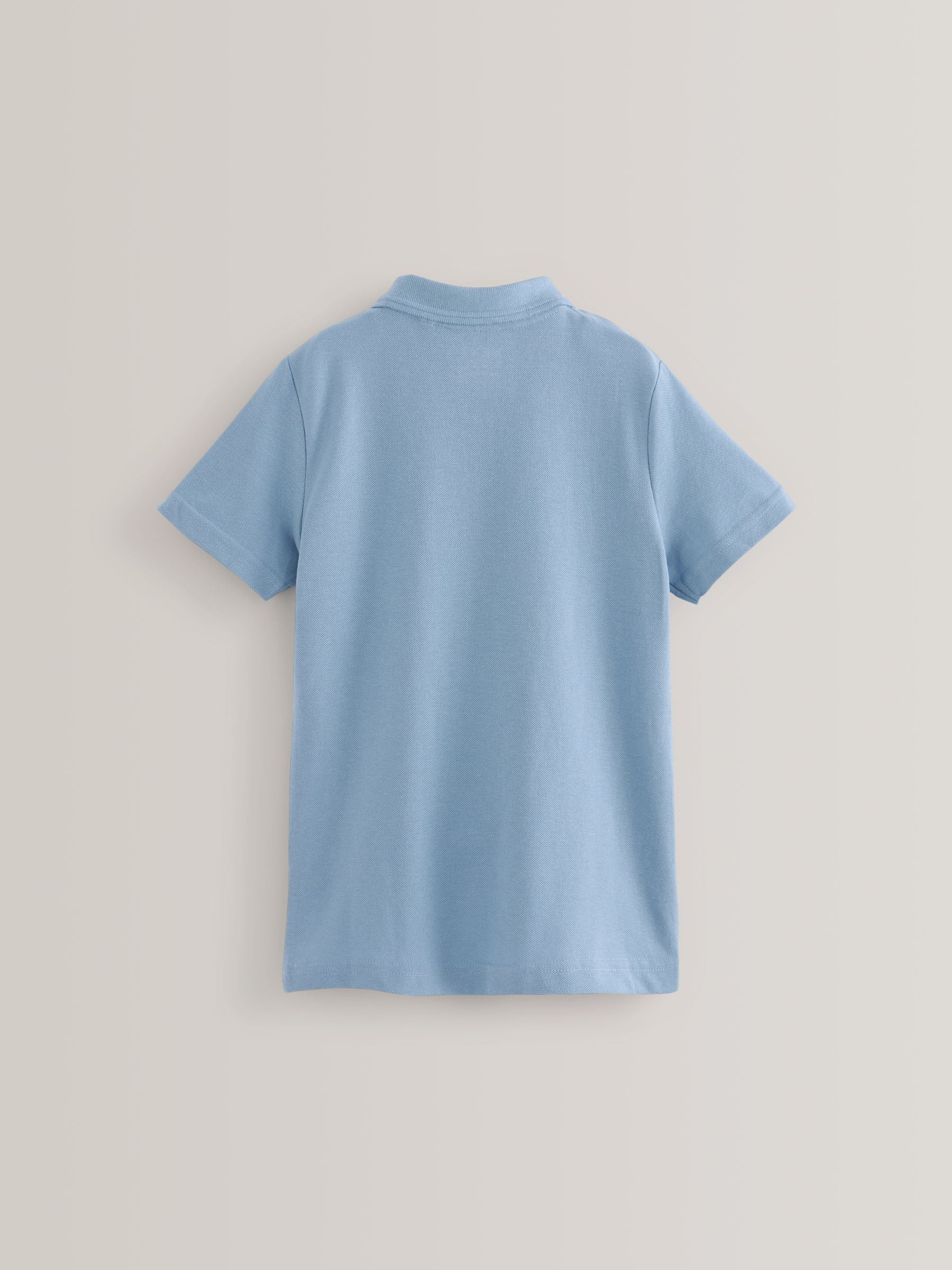 Dsiney Kidz - Blue School Short Sleeve Cotton Polo Shirts 5 Pack (3-16yrs) image 3