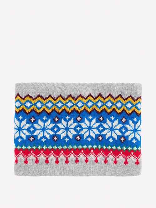 Boden Grey Fair Isle Snood - image 1