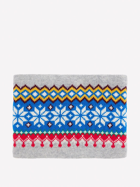 Boden Grey Fair Isle Snood - image 1