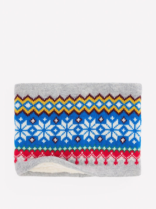 Boden Grey Fair Isle Snood - image 2