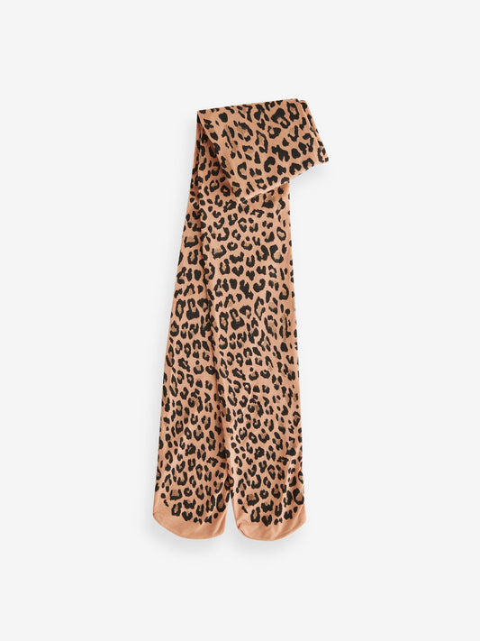 Leopard Print Sparkle Tights image 1