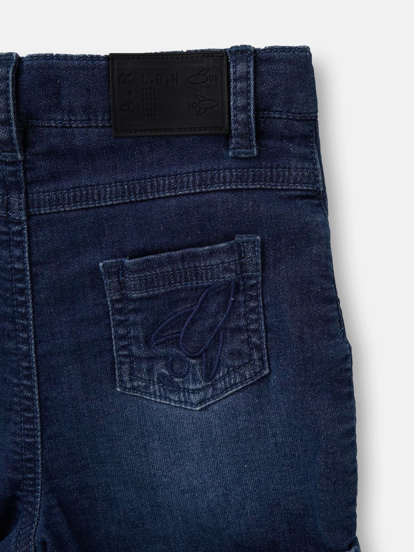 Dsiney Kidz - Angel & Rocket Blue Five Pocket Shorts image 4